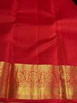 Maroon and Red Pure Vintage Kanchipuram Silk saree - PPUREN46