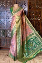 Soft Tissue pochampalli silk Saree - PBRKIV3E