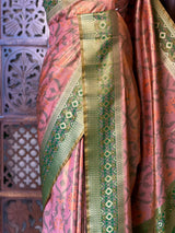 Soft Tissue pochampalli silk Saree - PBRKIV3E