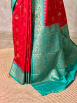 Red silk Saree - PBRKIV5B
