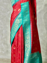 Dark red silk Saree - PBRKIV5C
