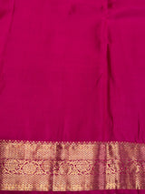 Off white and Rani Pink Tissue Kanchipuram saree- PBRIDEK25