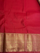 Off white and Red Tissue Kanchipuram saree- PBRIDEK25C