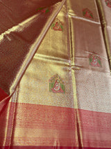 Red Tissue Kanchipuram saree- PBRIDEK26A