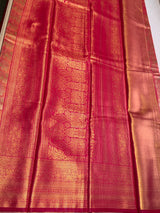 Dark Pink Tissue Kanchipuram saree- PBRIDEK28