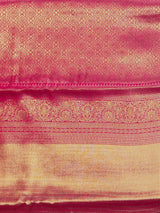 Dark Pink Tissue Kanchipuram saree- PBRIDEK28