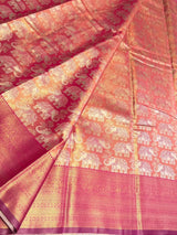 Magenta Tissue Kanchipuram saree- PBRIDEK28A