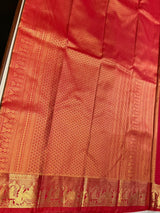 Red Semi Kanchipuram saree- PBRNN2