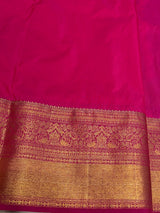 Dark Blue and rani Pink Semi Kanchipuram saree- PBRNN4