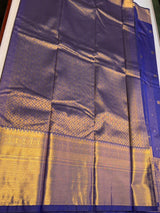 Dark Blue Semi Kanchipuram Silk Saree PSSRN51