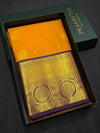 Yellow andpurple Semi Kanchipuram Silk Saree - PSSRN61