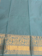 Pastal Blue Semi Kanchipuram Silk Saree - PSSRN65