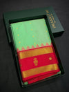 Pastal green and rani pink Semi Kanchipuram Silk Saree - PSSRN69