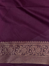Deep purple Banarasi silk Saree - PBRATH7A