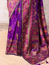 Violet Pashmina silk Saree - PBRMM7C