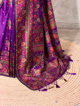 Violet Pashmina silk Saree - PBRMM7C