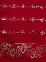 Reddish Pink Pure mashru Satin Banarasi silk saree - PRAZ13E
