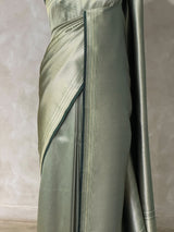 Dark Green Premium katan Banarasi silk saree - PRAZ14