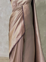 Deep wine Premium katan Banarasi silk saree - PRAZ14C