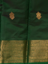 Rust Orange and Green semi kanchipuram soft silk saree - PSSN205