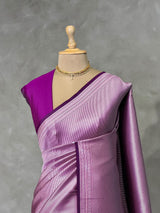 Purple Premium katan Banarasi silk saree - PRAZ14A