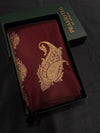 Dark brown Pure Kanchipuram Silk saree - PPURE134A