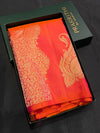 Orange Pure Kanchipuram Silk saree - PPURE134B