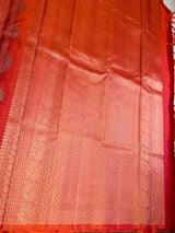 Orange Pure Kanchipuram Silk saree - PPURE134B