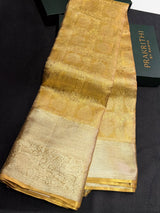 Gold Pure tissue Kanchipuram Silk saree - PPURE140