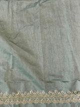 Pastal blue fendy silk Designer saree- PBRDS5B