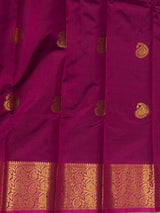 Blue and Magenta semi kanchipuram soft silk saree - PSSN210