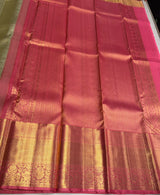 Pastal blue and pink Pure tissue Kanchipuram Silk saree - PPURE148