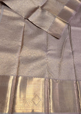 Pastal lavender Pure Kanchipuram Silk saree - PPURE149