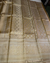 Gold Pure tissue Kanchipuram Silk saree - PPURE153