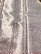 Rose gold Pure tissue Kanchipuram Silk saree - PPURE155