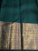 Teal blue pure Kanchipuram Silk saree - PPURE160