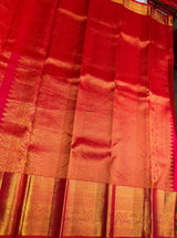 Reddish Pink dual tone Pure Kanchipuram Silk saree - PPURE164