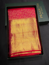 Dark Pink Pure Kanchipuram Silk saree - PPURE168