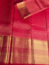 Dark Pink Pure Kanchipuram Silk saree - PPURE168