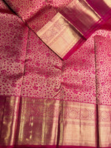 Dark Pink Pure Kanchipuram Silk saree - PPURE170