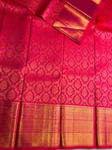 Dark Pink Pure Kanchipuram Silk saree - PPURE171