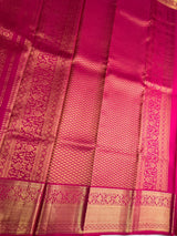 Dark pink Pure Kanchipuram Silk saree - PPURE182