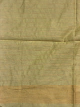 Lime Green Chanderi silk cotton Jamdani woven saree- PBRJ38E