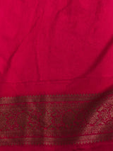 Yellow and rani pink Georgette saree- PBRSB1I
