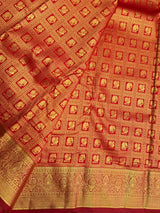 Maroon Bridal Kanchipuram saree- PBRIDEK33C