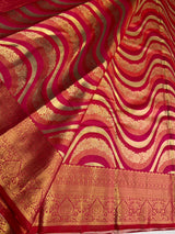 Red Bridal Tissue Kanchipuram saree- PBRIDEK38A