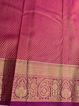 Wine Bridal Kanchipuram saree- PBRIDEK34B