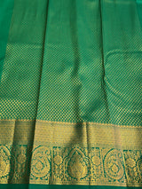 Green Bridal Kanchipuram saree- PBRIDEK34C