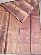Pastel Pink Tissue Kanchipuram saree- PBRIDEK37D