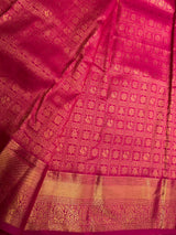 Rani Pink Bridal Kanchipuram saree- PBRIDEK39A